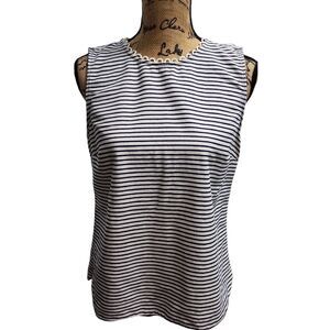 J.Crew Nautical Striped‎ Sleeveless Top Women's Summer Casual Blouse Size 6